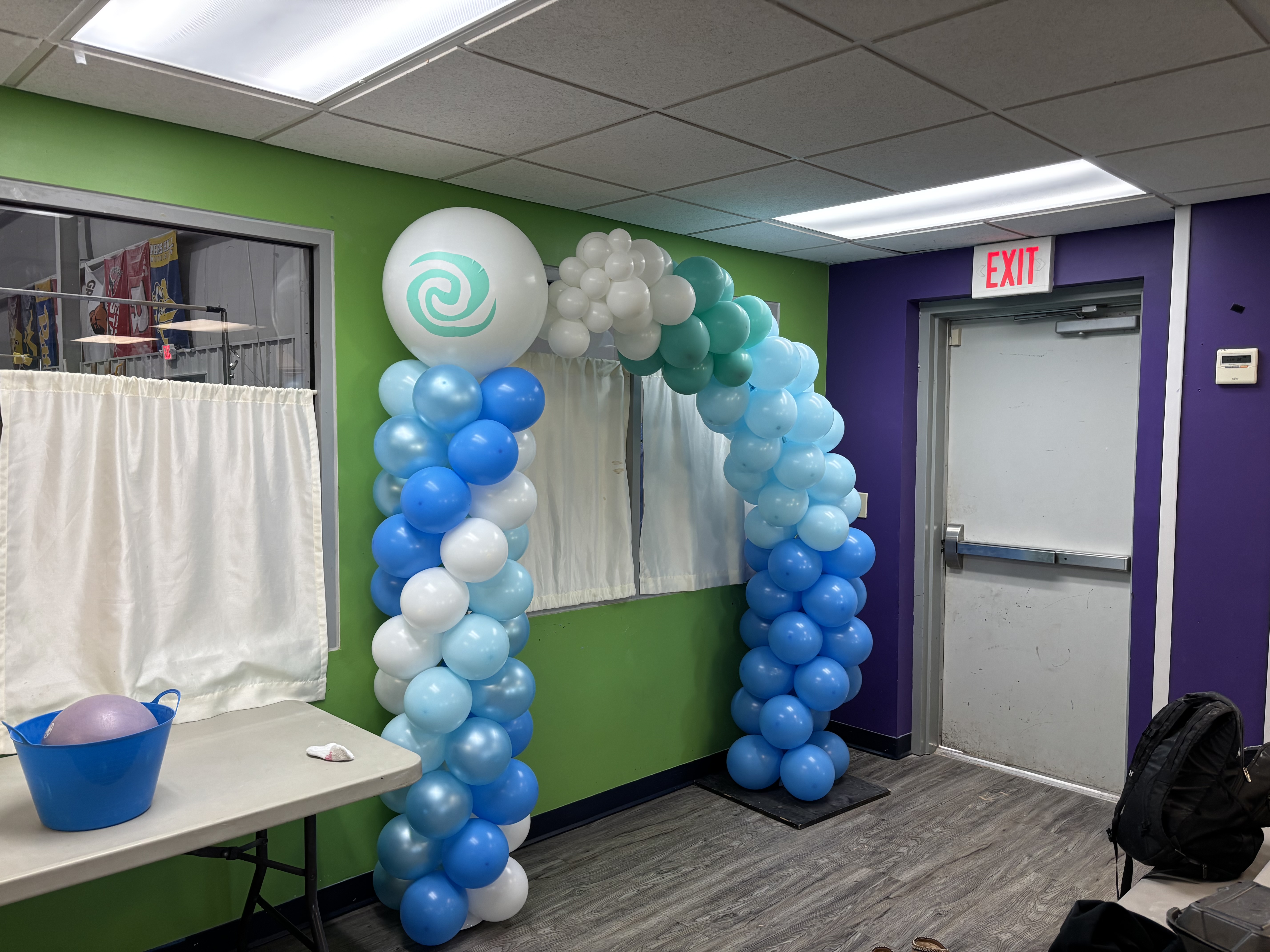 Moana balloon arch